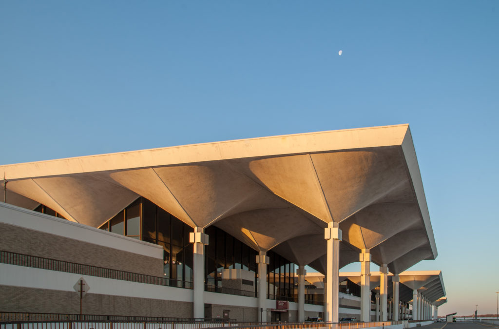 Moon over terminal