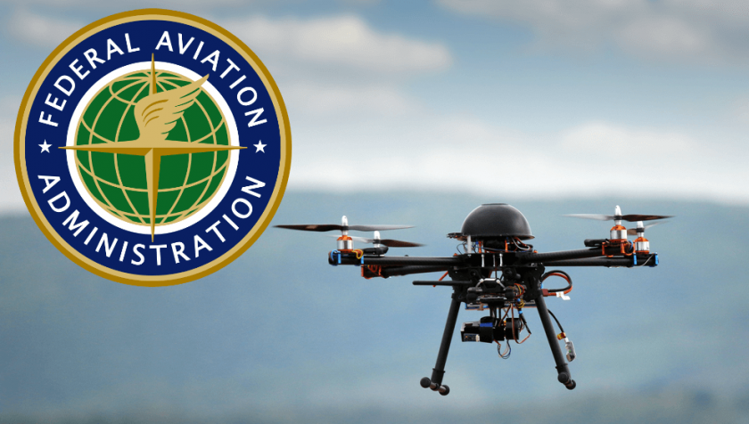 TSA logo and drone