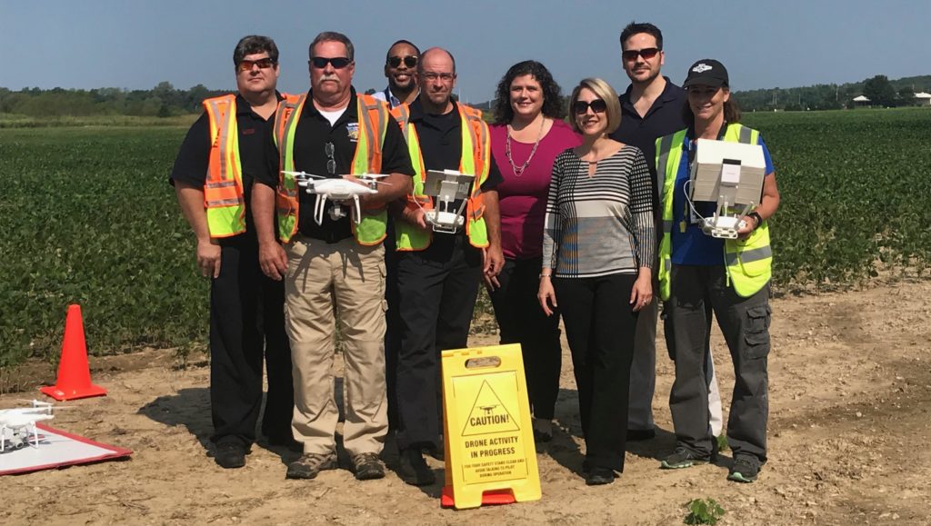 UAS IPP team at Shelby Farms