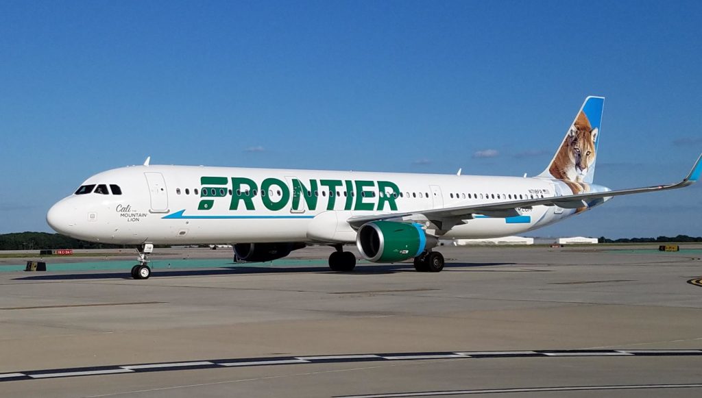 Frontier Airlines tiger livery