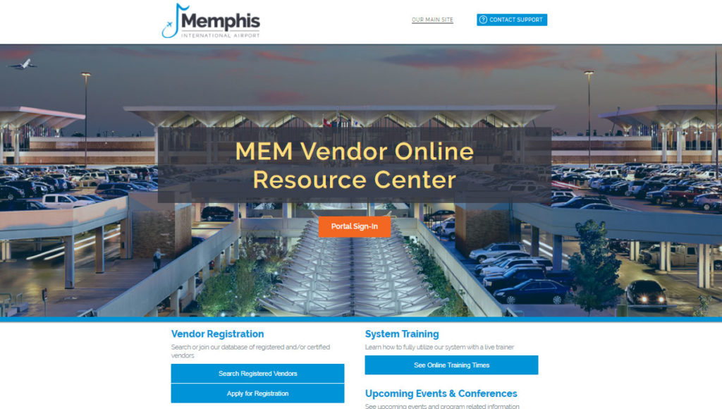 MEM Vendor Online Resource Center screenshot