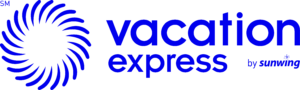 VE Logo by Sunwing Stacked Blue