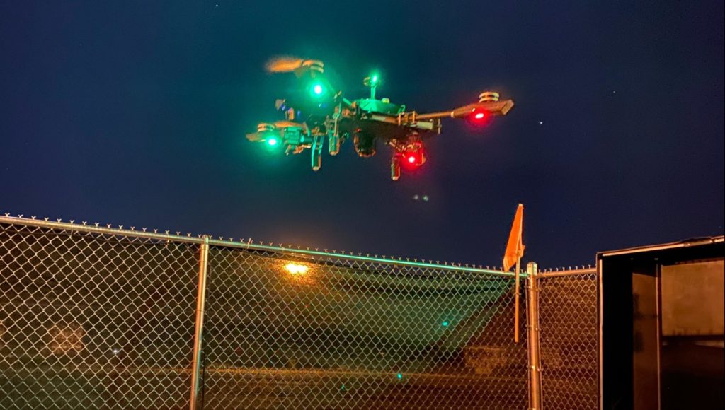 Drone at night