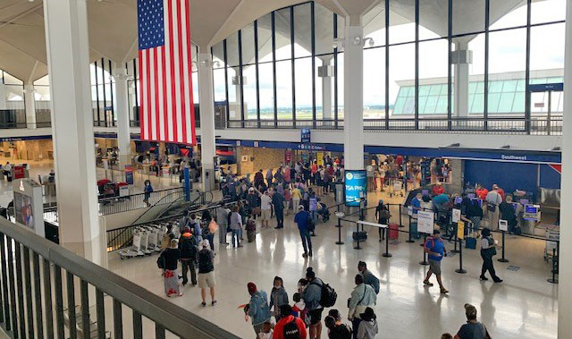 B Ticketing at MEM - Long lines at TSA checkpoint