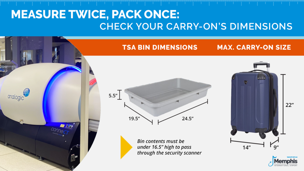 Carry-on dimensions and TSA