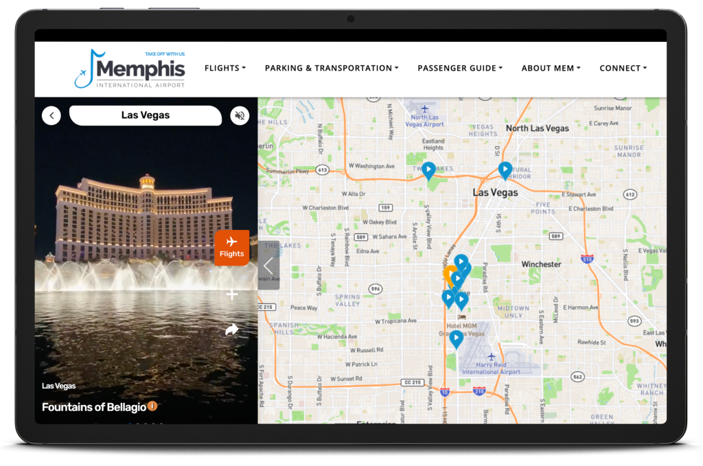 Memphis International Airport Launches Interactive Nonstop Destination   Wwf3 Vegas Flight 1024x679 