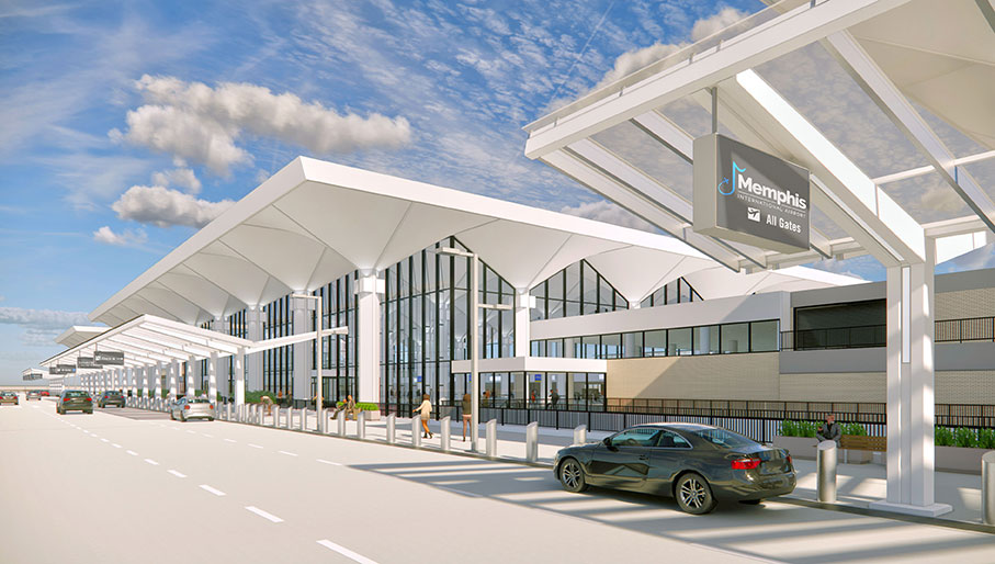Modernized terminal exterior rendering