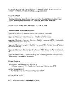 August 2024 Board Meeting Agenda